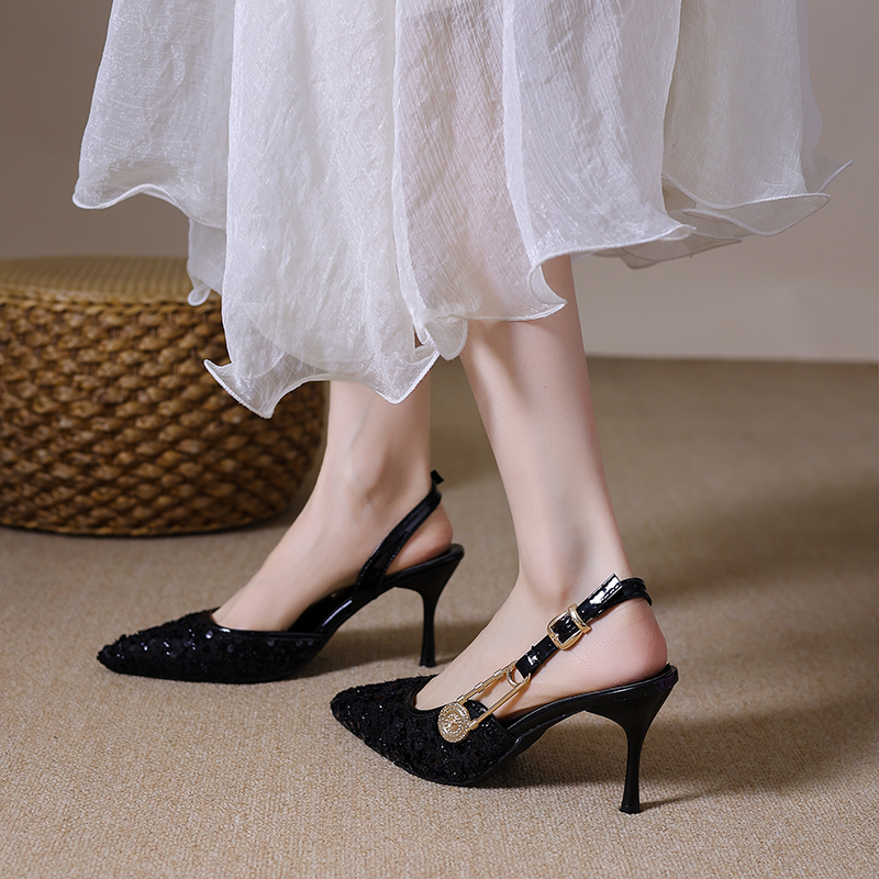 Women Shoes Jd - Luxury Rhinestones Sequined Buckle Women Pumps