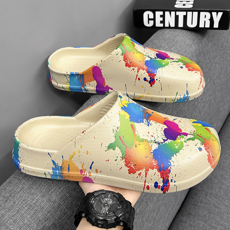 Women'S Shoes Water Resistant - Men Women Graffiti Clogs EVA Slip