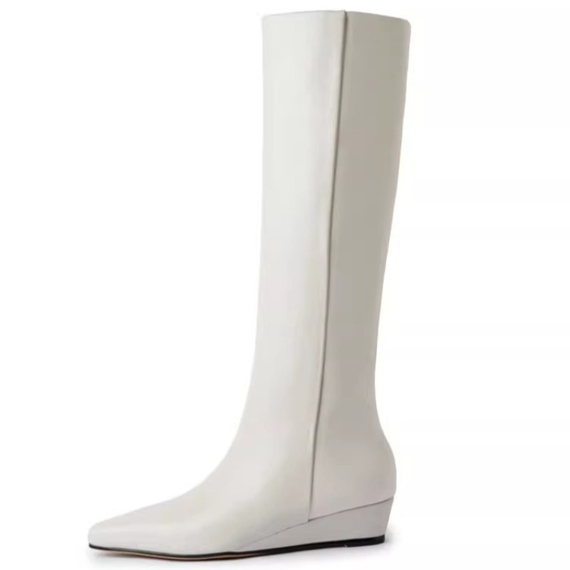 Women'S Shoes For Work - Fashion Knee-High Women's Boots Genuine Leather