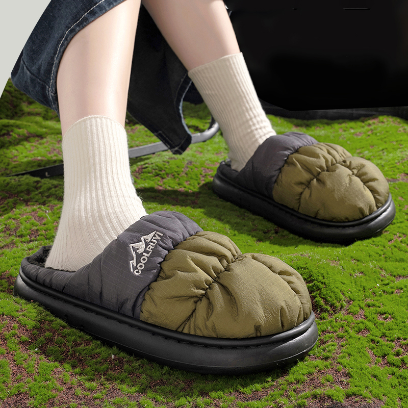 Women'S Shoes Water Resistant - Mix Color Waterproof Down Outdoor Slippers