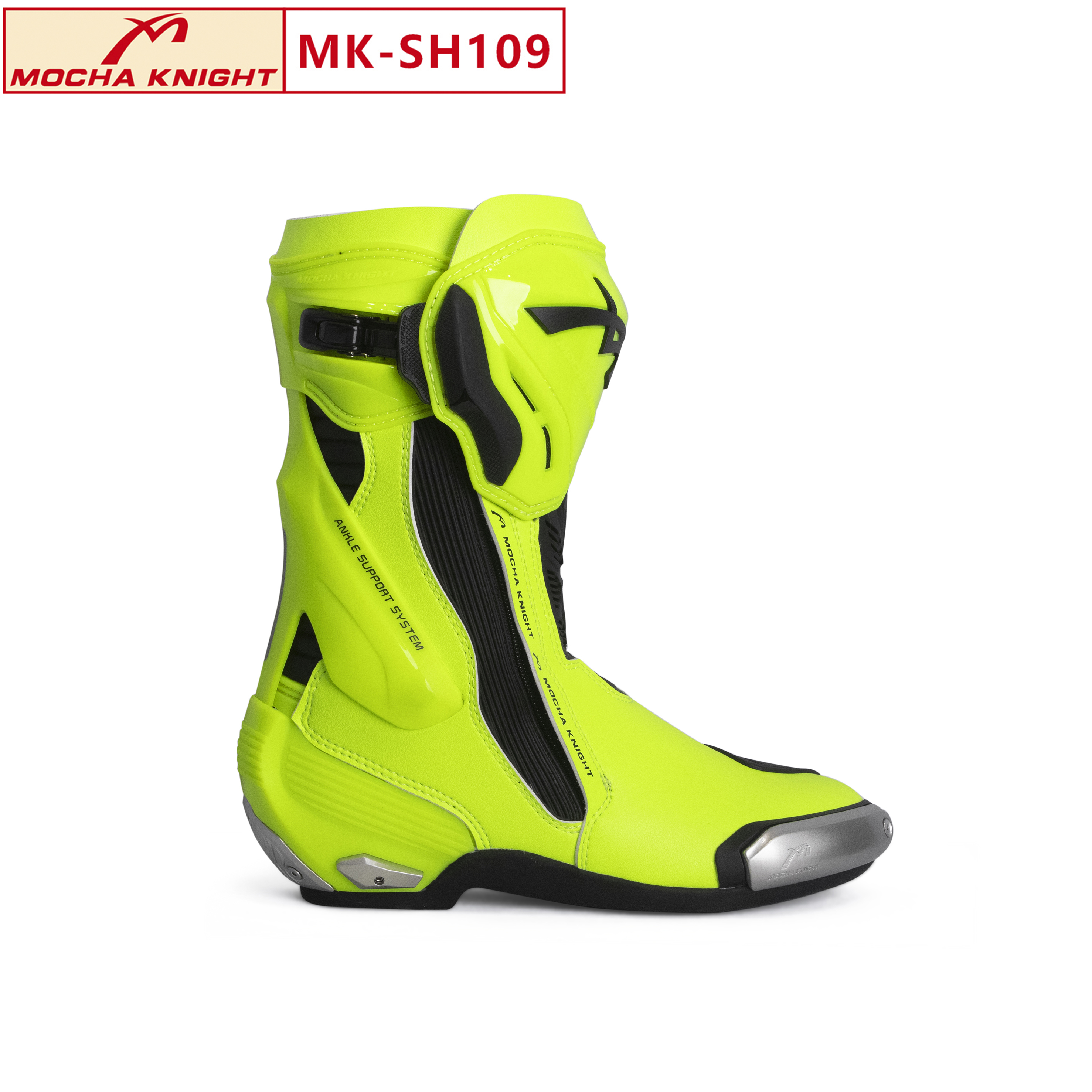 Women Shoes Mk - BENKIA MK-SHW109 Motorcycle Track Riding Boots