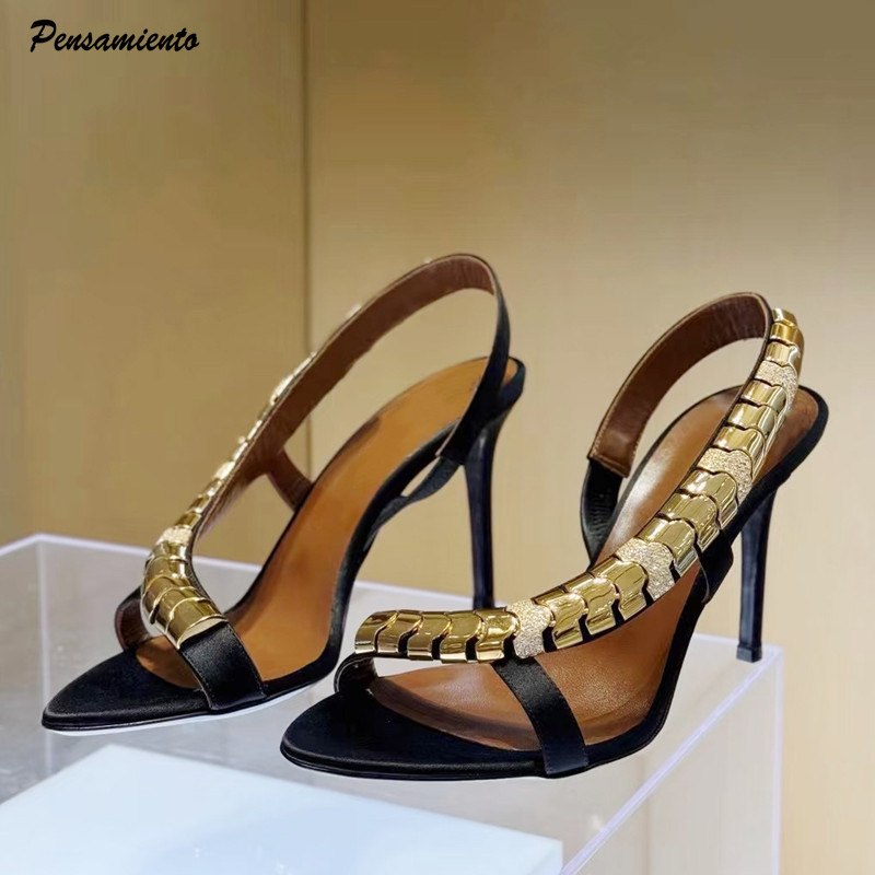 Luxury Rhinestones Sequined Sa - Gladiator Sandal Women avaliação e preço