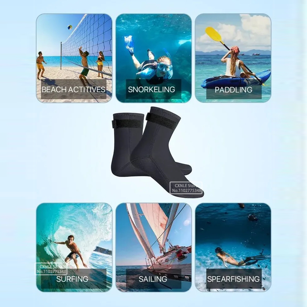 5mm Neoprene Diving Socks Wets - Women'S Shoes For Neuropathy avaliação e preço