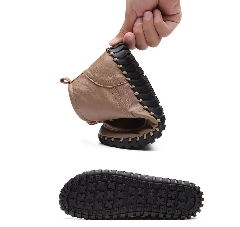 Real Leather Boots Women's Aut - Women'S Shoes Water Resistant avaliação e preço