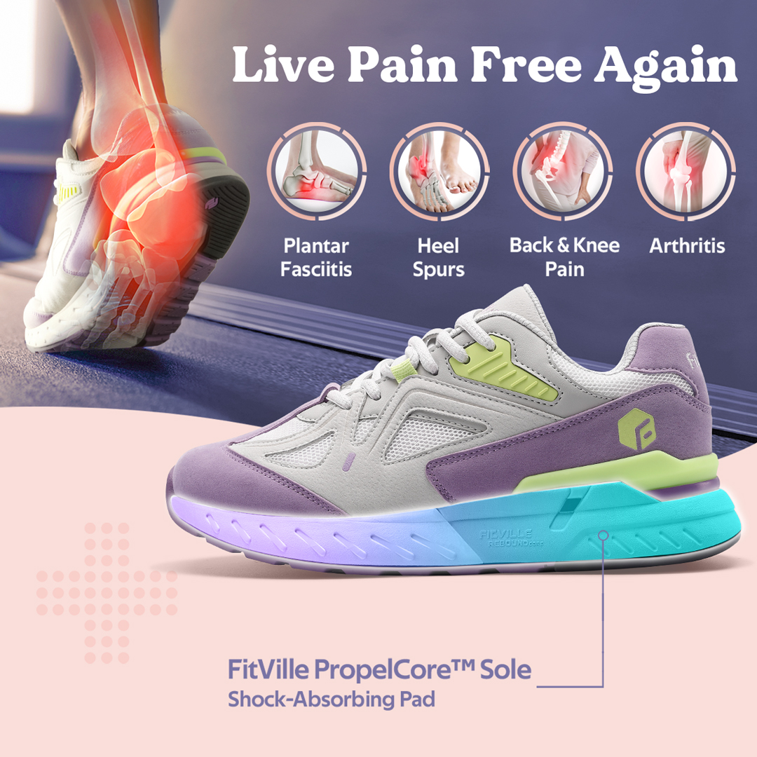 FitVille Women's Walking Shoes - Women'S Shoes Extra Wide avaliação e preço
