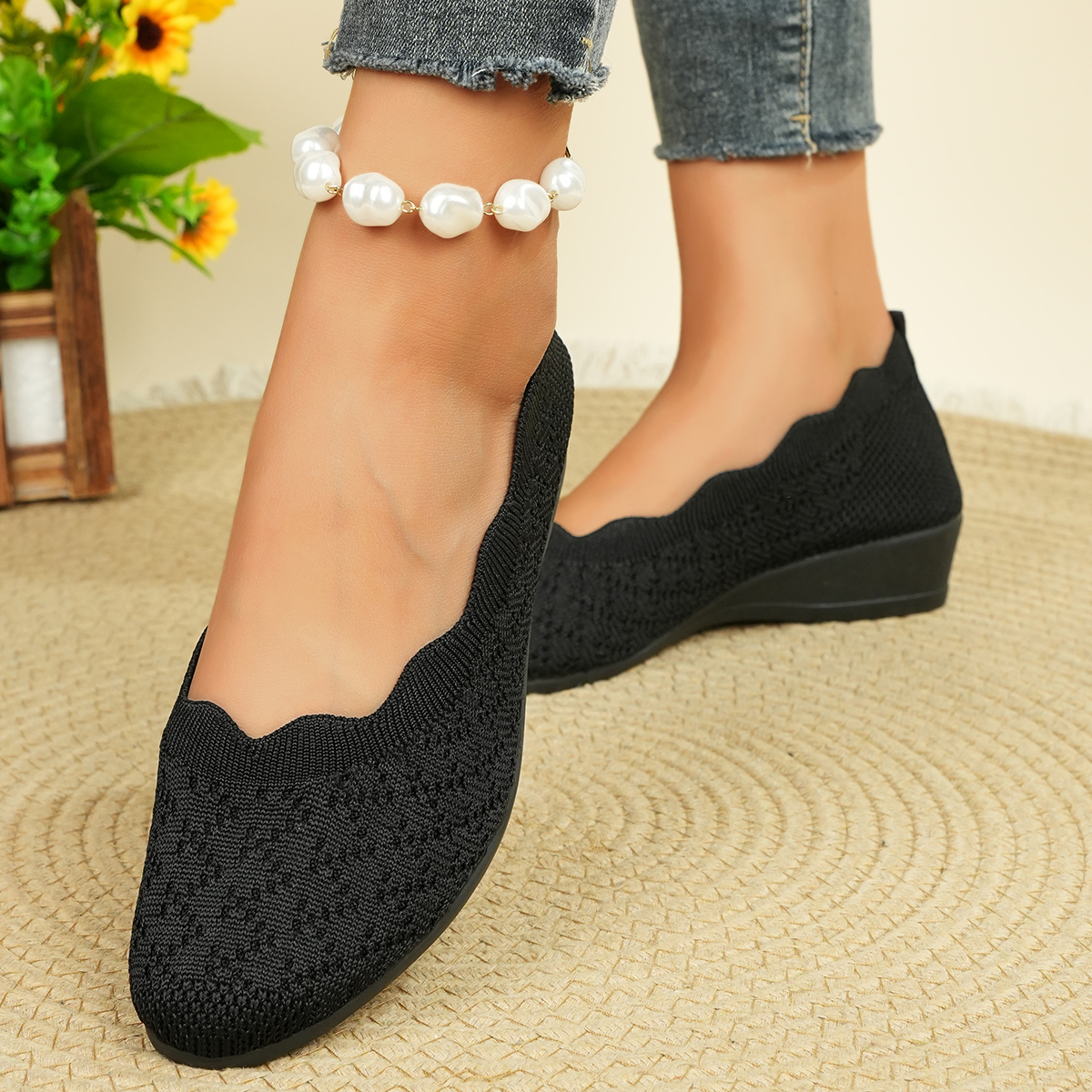 Women's Breathable Knit Flats  - Women'S Shoes Everyday avaliação e preço