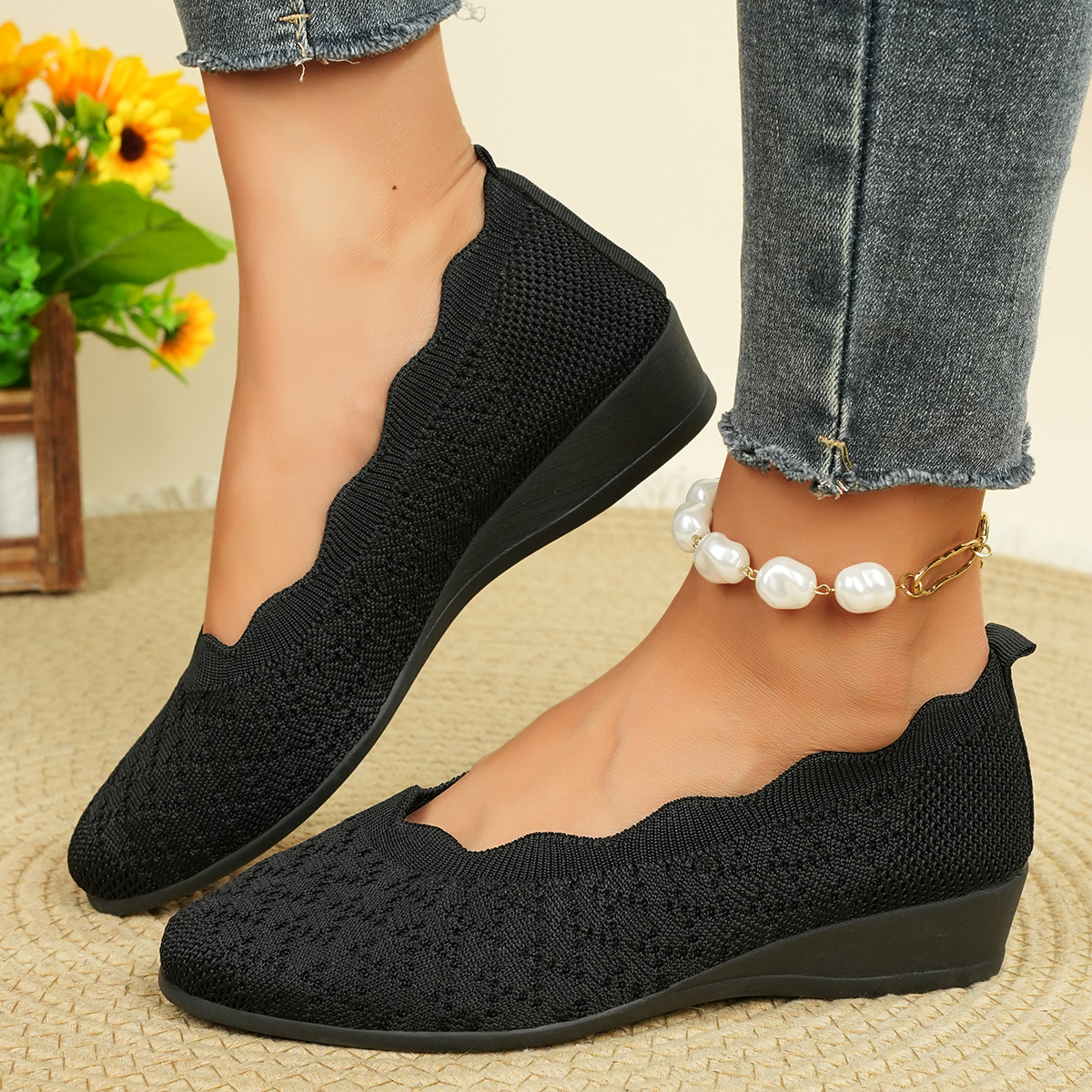 Women's Breathable Knit Flats  - Women'S Shoes Everyday avaliação e preço