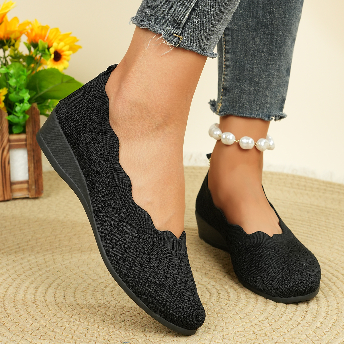 Women's Breathable Knit Flats  - Women'S Shoes Everyday avaliação e preço