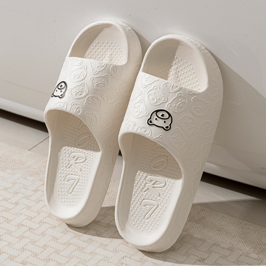 Printting Cute Bear Women Slip - Women'S Shoes For Neuropathy avaliação e preço