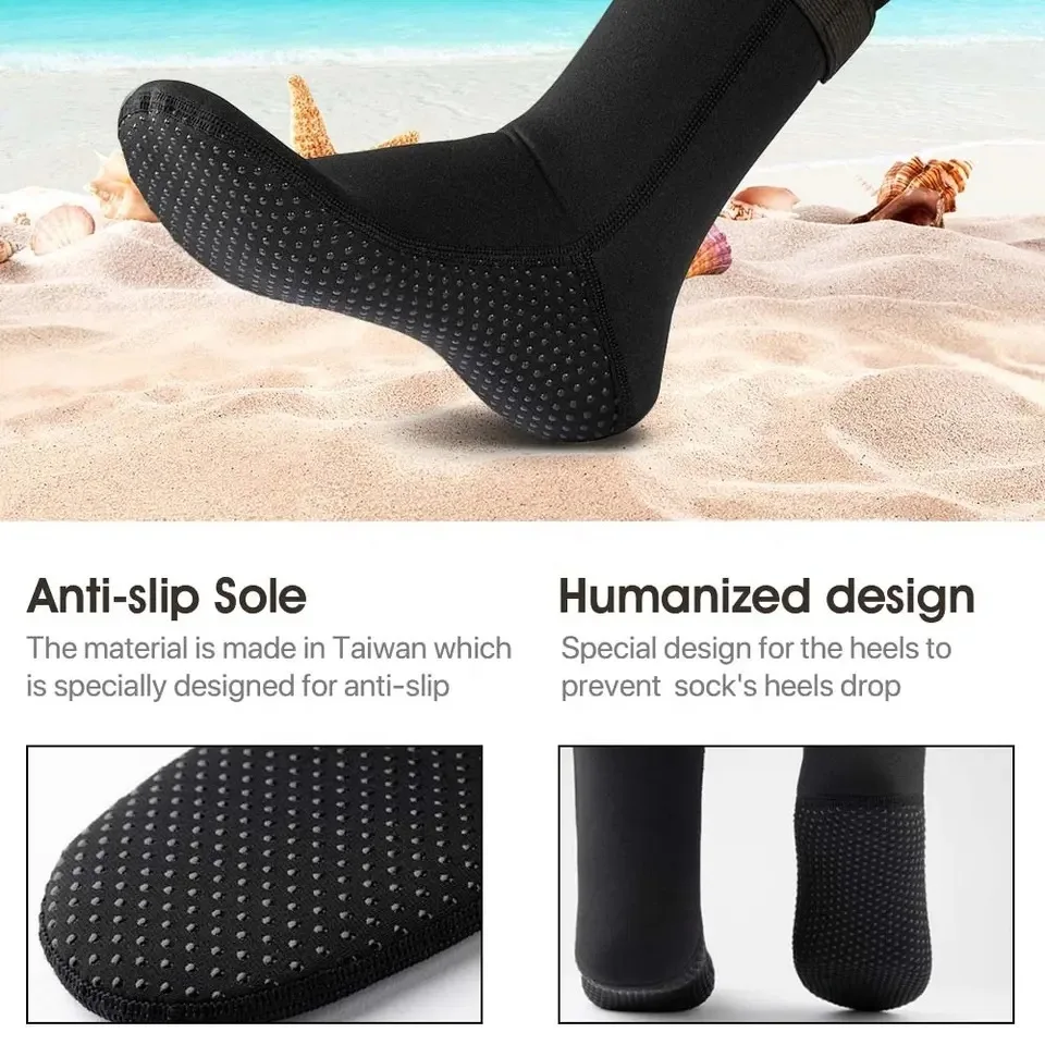 Neoprene Diving Socks 3mm Wets - Women'S Shoes For Neuropathy avaliação e preço