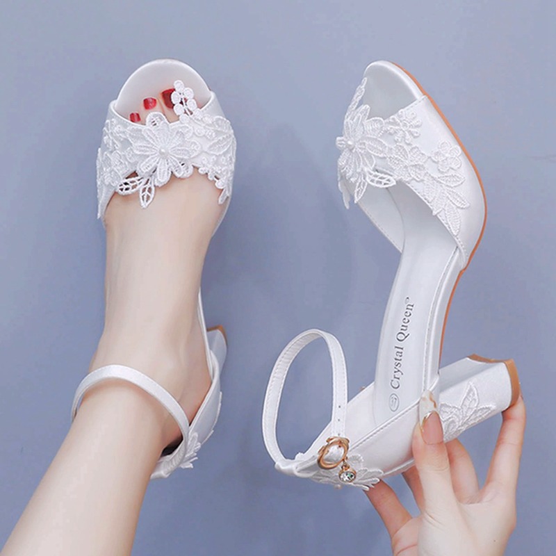 Women White Silk High Heels Su - Gladiator Sandal Women avaliação e preço