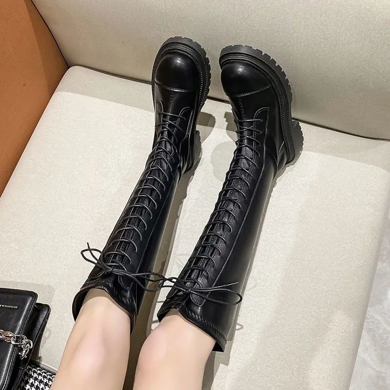 Spring Autumn Ladies Knee High - Women'S Shoes For Work avaliação e preço