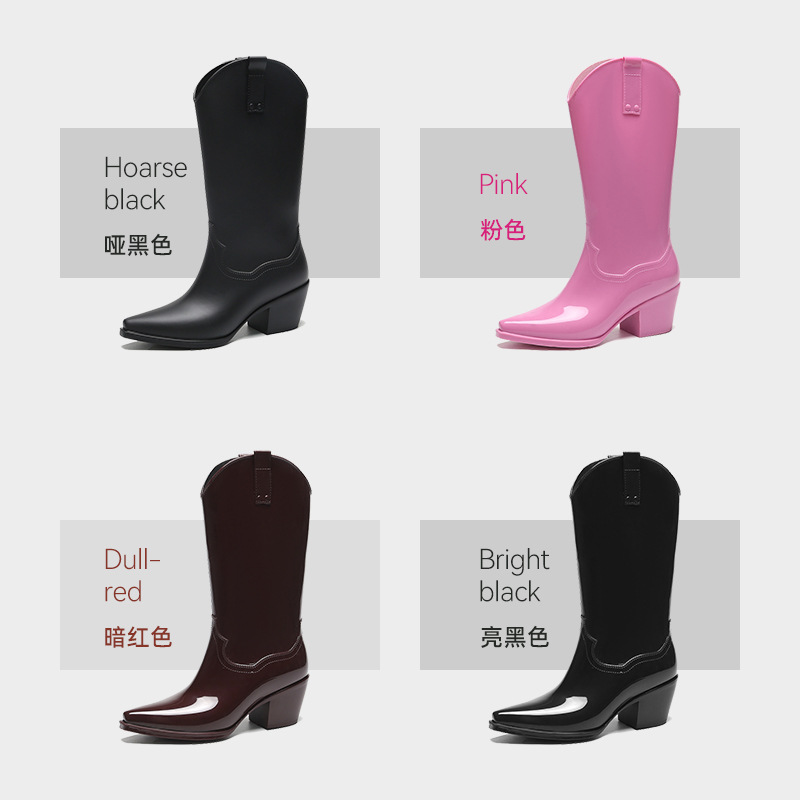 Long Rain Boots Women's Fashio - Women'S Shoes For Neuropathy avaliação e preço