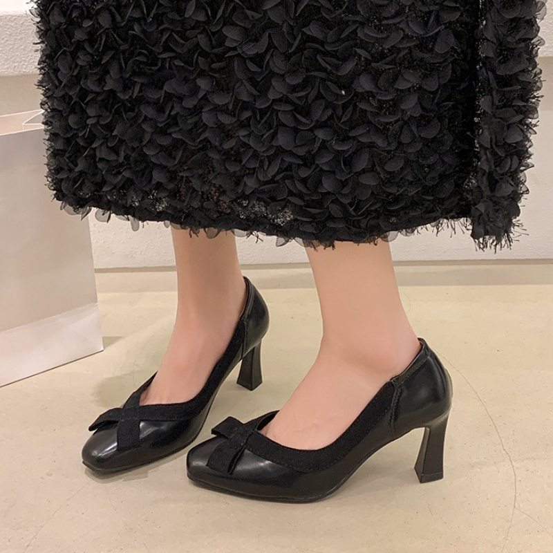 Retro Round Toe Elegant High H - Women Shoes Jd avaliação e preço