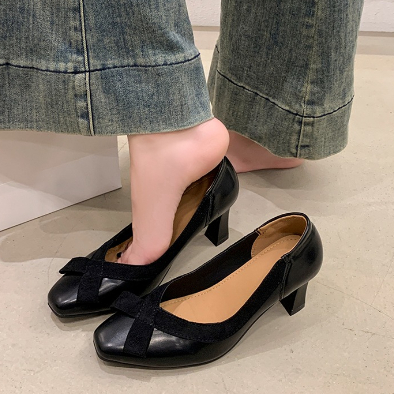 Retro Round Toe Elegant High H - Women Shoes Jd avaliação e preço