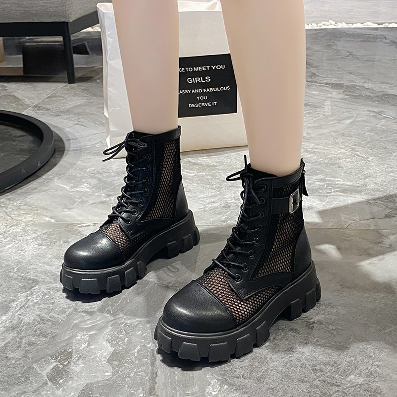 Thick Sole Breathable Mesh Boo - Women'S Shoes Water Resistant avaliação e preço