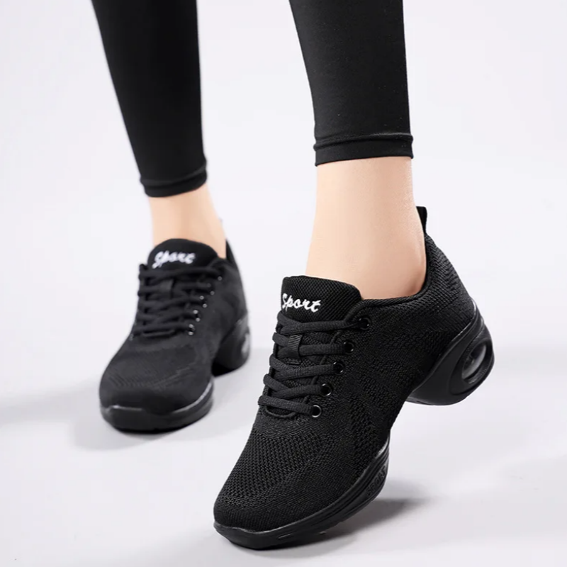 Women's Black Mesh Dance Sneak - Women'S Zumba Shoes avaliação e preço
