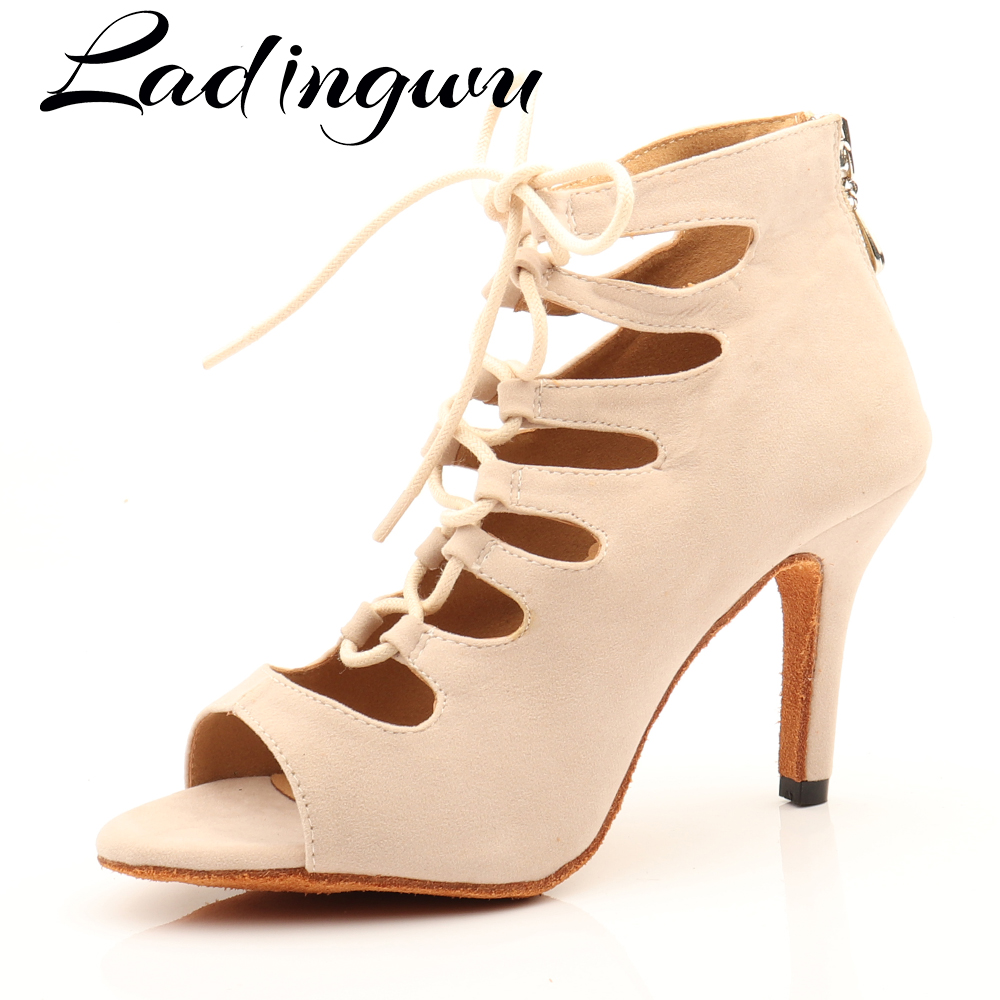 Ladingwu Beige Suede High-top  - Women'S Shoes Z avaliação e preço