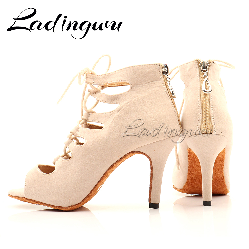Ladingwu Beige Suede High-top  - Women'S Shoes Z avaliação e preço