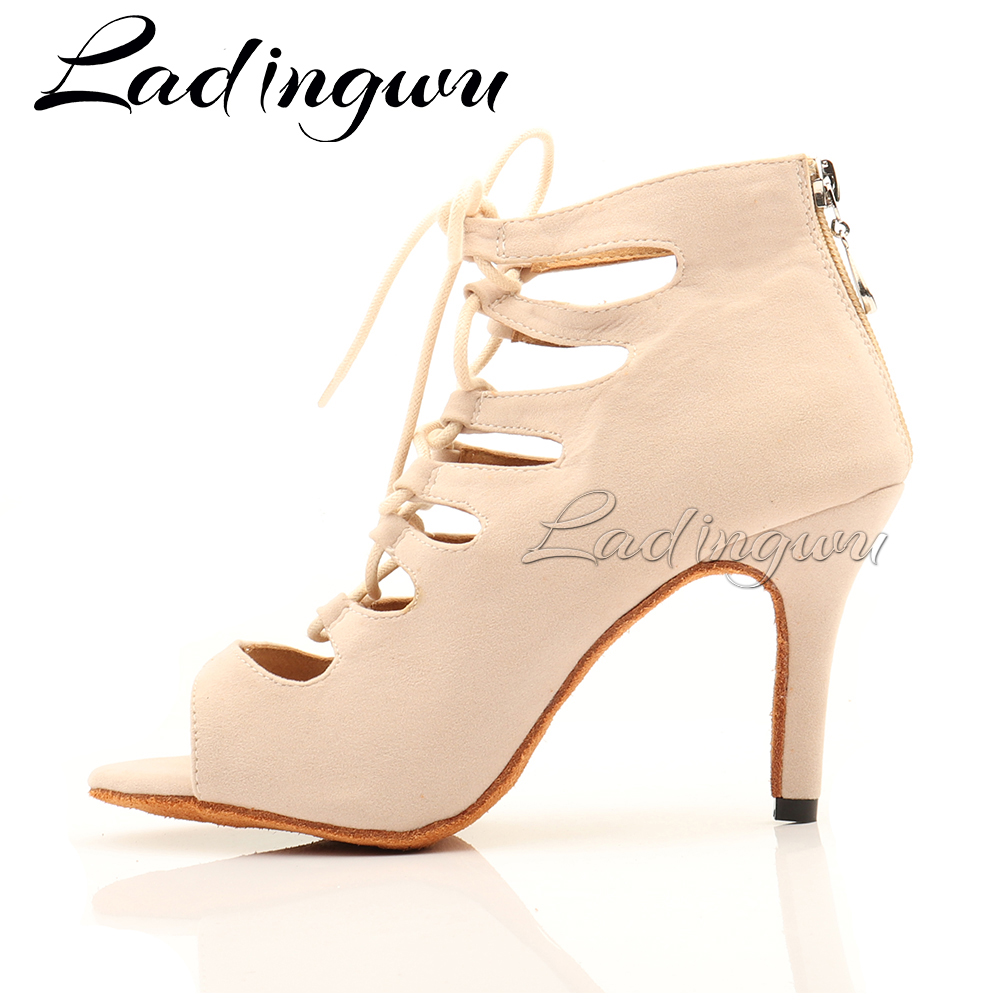 Ladingwu Beige Suede High-top  - Women'S Shoes Z avaliação e preço