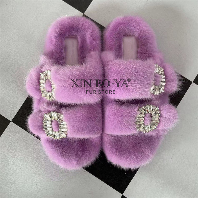 Mink Slippers Winter Women's S - Women Shoes Mk avaliação e preço