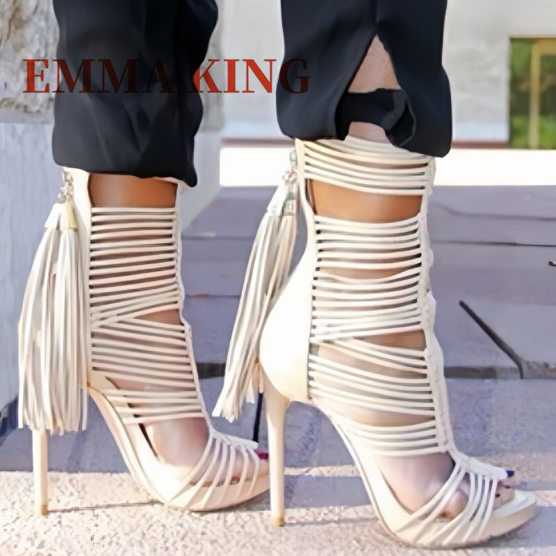 Women Open Toe Straps Ankle Wr - Gladiator Sandal Women avaliação e preço