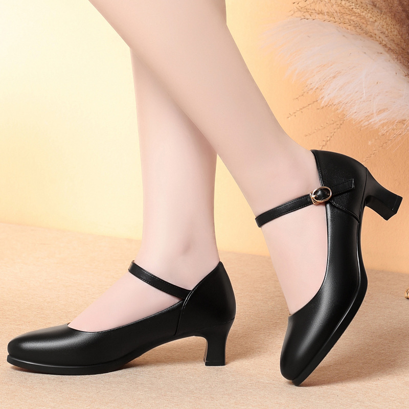 5cm Heels Flight Attendant Wor - Women'S Shoes For Work avaliação e preço