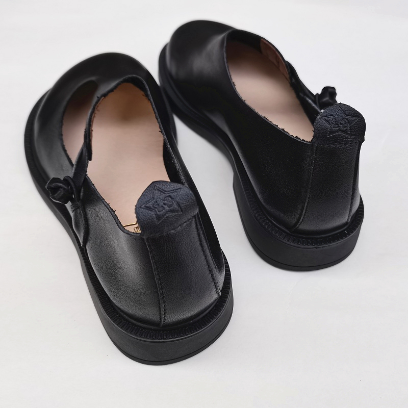 Careaymade-Genuine leather big - Women'S Heels avaliação e preço
