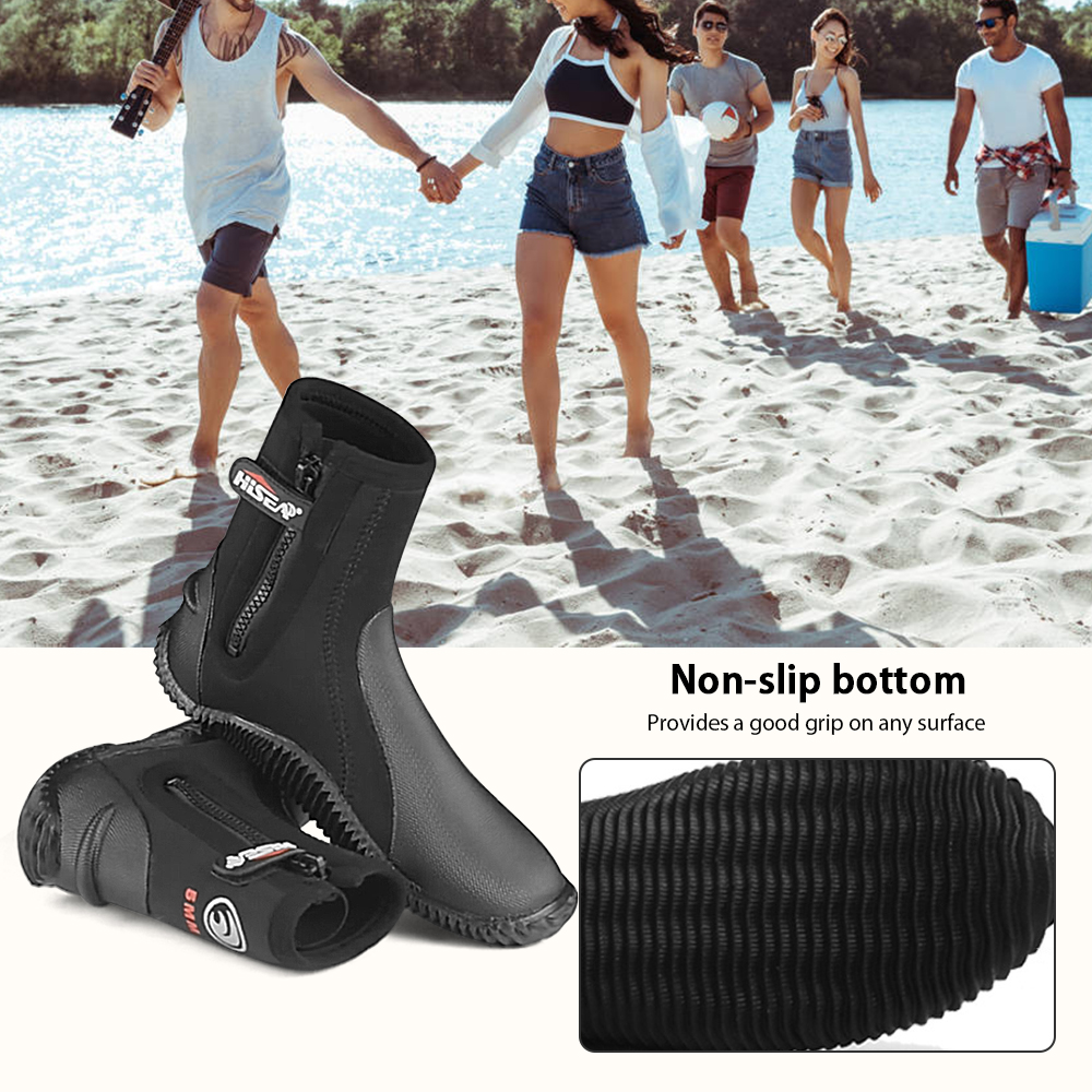 5mm Neoprene Dive Boots Wetsui - Women'S Shoes For Neuropathy avaliação e preço