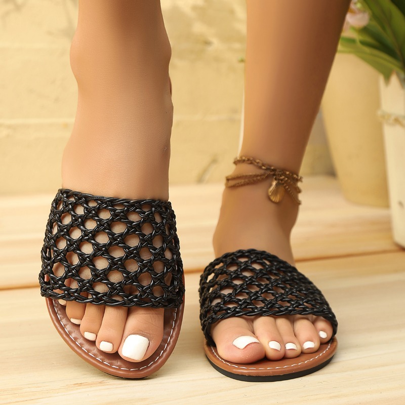 Women's Fashion Weaved Slipper - Women Shoes Mk avaliação e preço