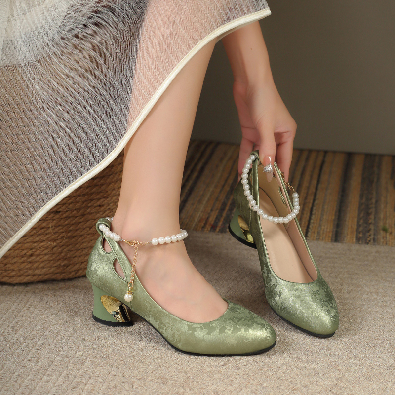 2025 New Bow Pearl Mary Jane P - Women Shoes Mk avaliação e preço