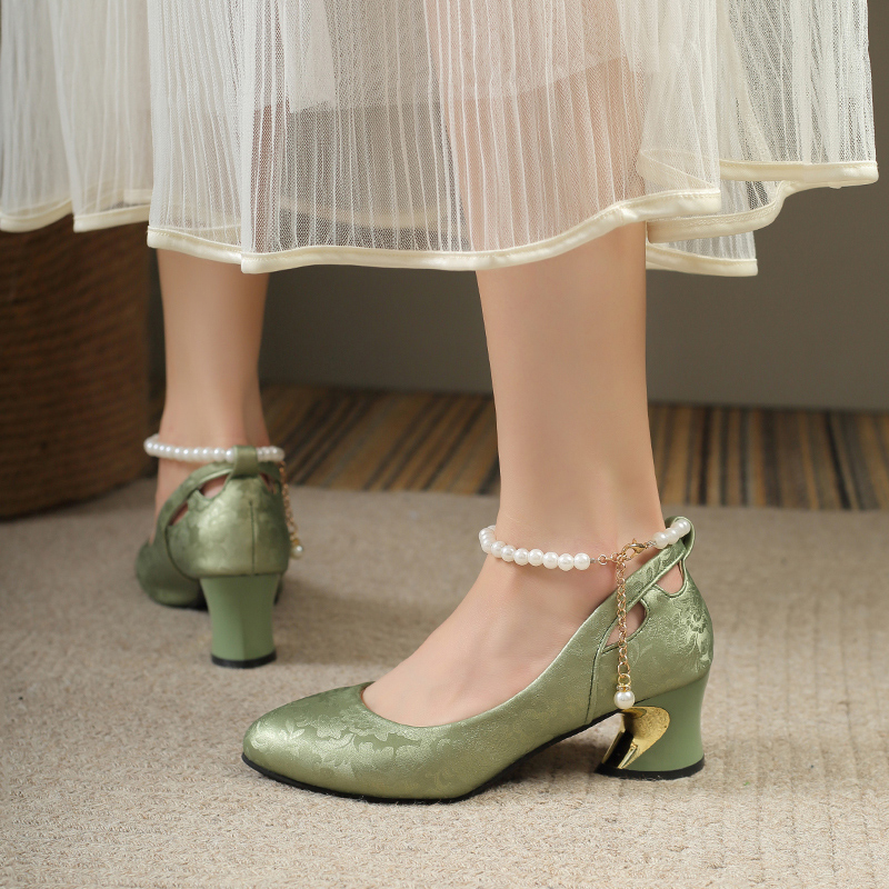 2025 New Bow Pearl Mary Jane P - Women Shoes Mk avaliação e preço