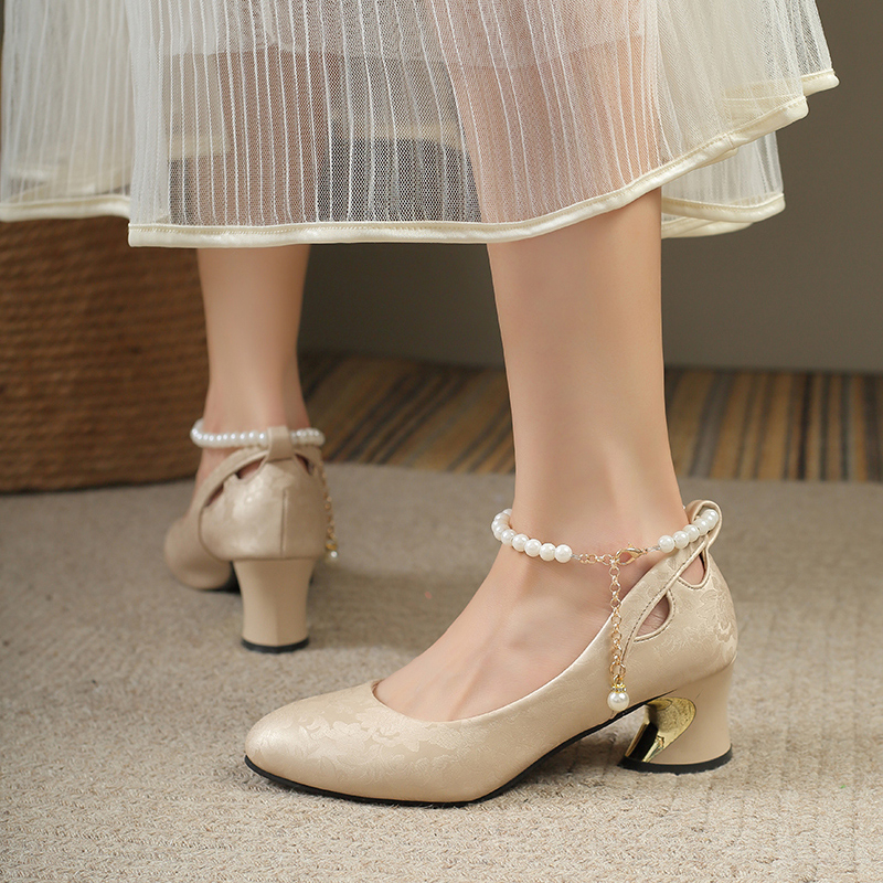 2025 New Bow Pearl Mary Jane P - Women Shoes Mk avaliação e preço