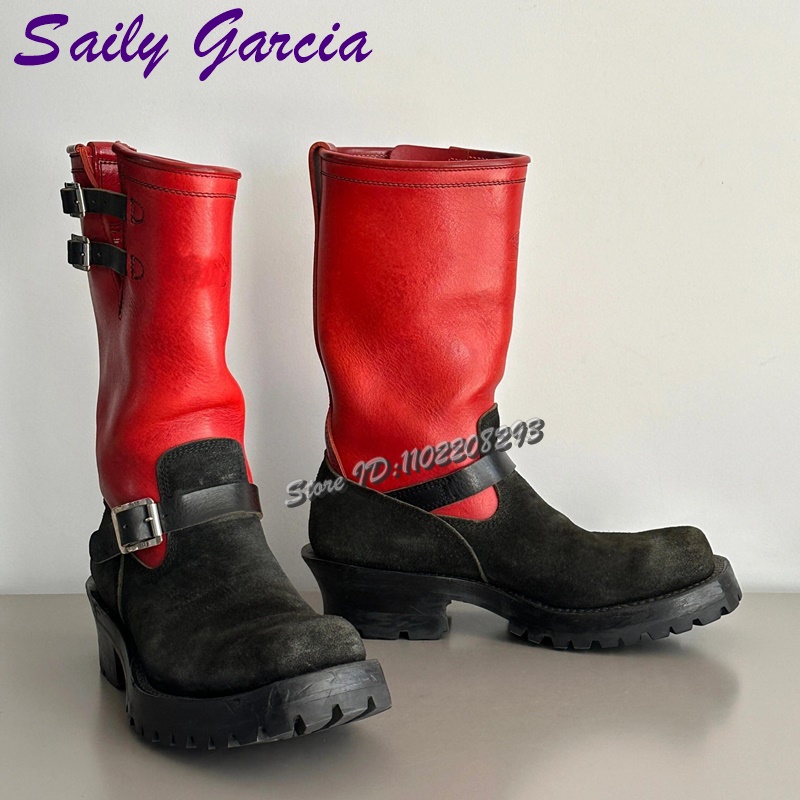Dark Patchwork American Rider  - Women'S Shoes For Work avaliação e preço