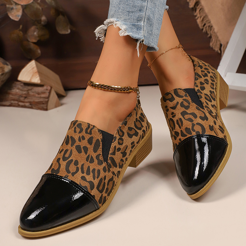 Leopard Printed Women's Low He - Women'S Heels avaliação e preço