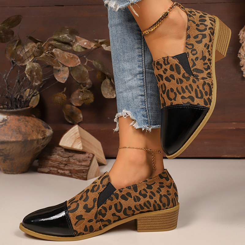 Leopard Printed Women's Low He - Women'S Heels avaliação e preço