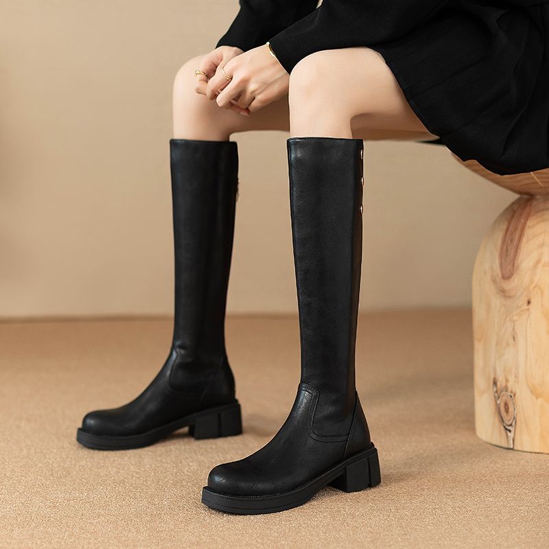 Autumn Winter Middle Heel Ladi - Women'S Shoes For Work avaliação e preço